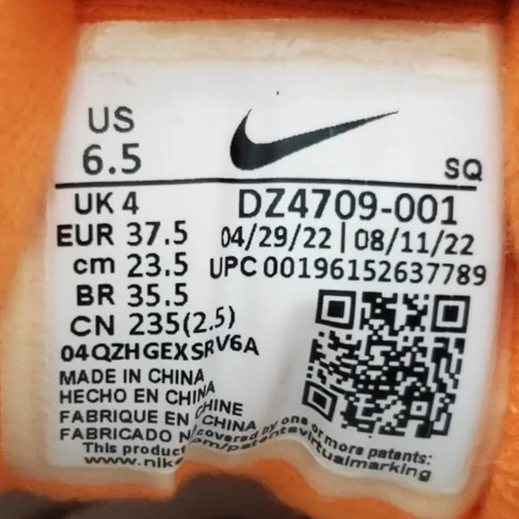 Nike Women's Air Max 1 Magma Orange - Picture 10 of 10